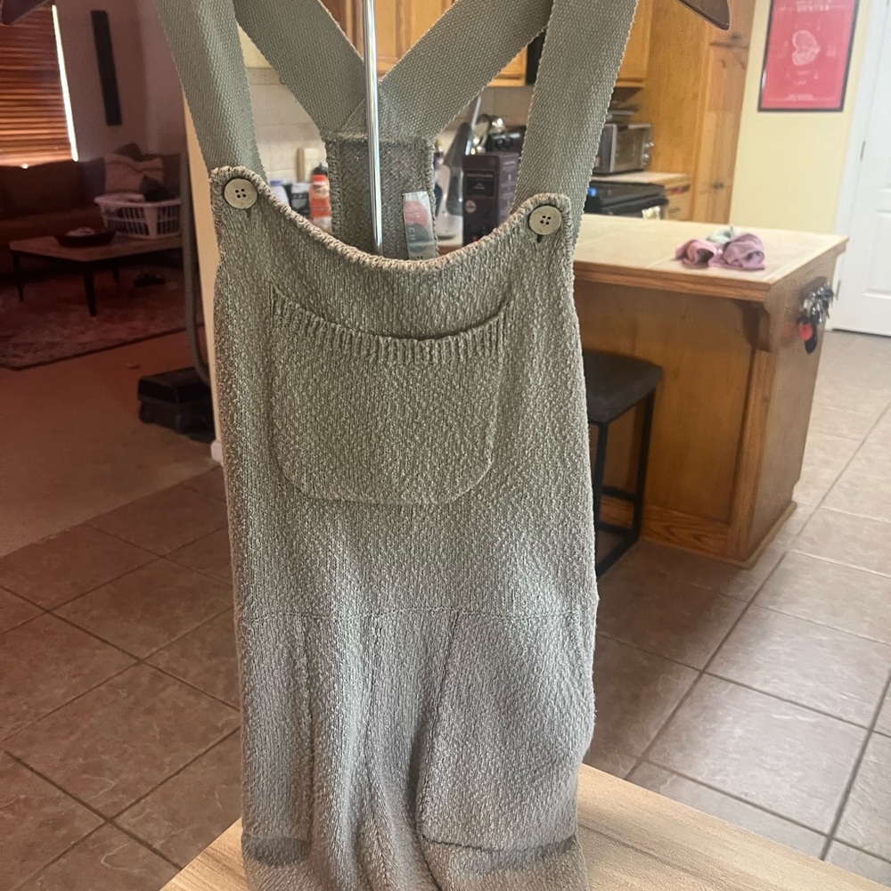 FP Movement Gray/Green Romper overalls